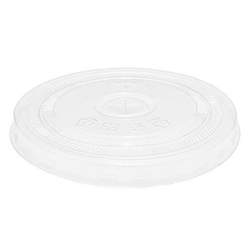 2,000 Count Flat PET Lids for 95mm Cups