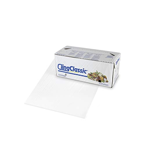 Classic ZipSafe Cling Plastic Wrap, 18" x 2000', Clear PVC