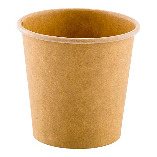 Eco-Friendly Paper Cups for Coffee, 50 Pack - No Dyes, Recyclable & Leakproof - For Restaurants