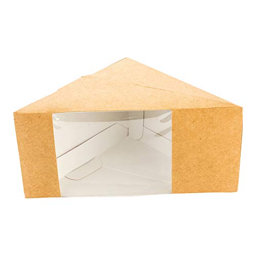 Cafe Vision Grease-Resistant 4.8x3.2 Inch Sandwich Boxes, 200 Kraft Paper Containers