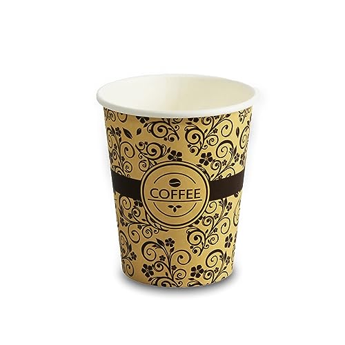 PAMI Disposable Coffee Cups - 8oz Takeaway Paper Glasses (1000 Pack)