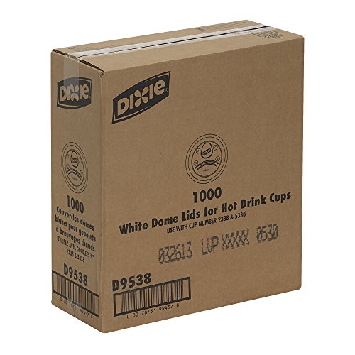 GP PRO Dixie White 8 oz Coffee Cup Lids 1000 Count