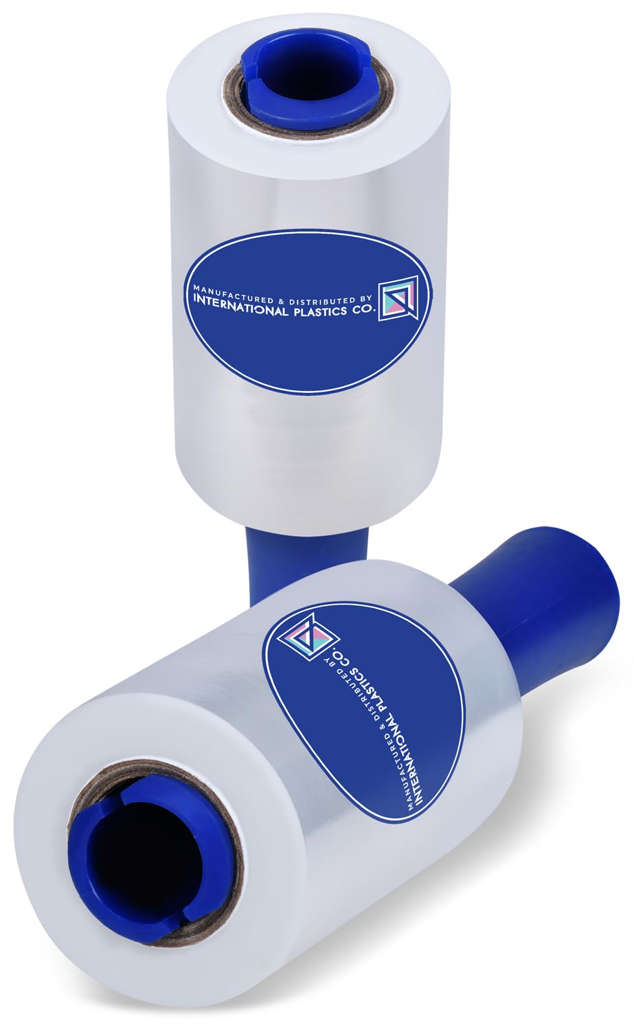 International Plastics Co. 2 Pack 5" Stretch Film 1000 ft Each 500% Stretchability Rotating Handles
