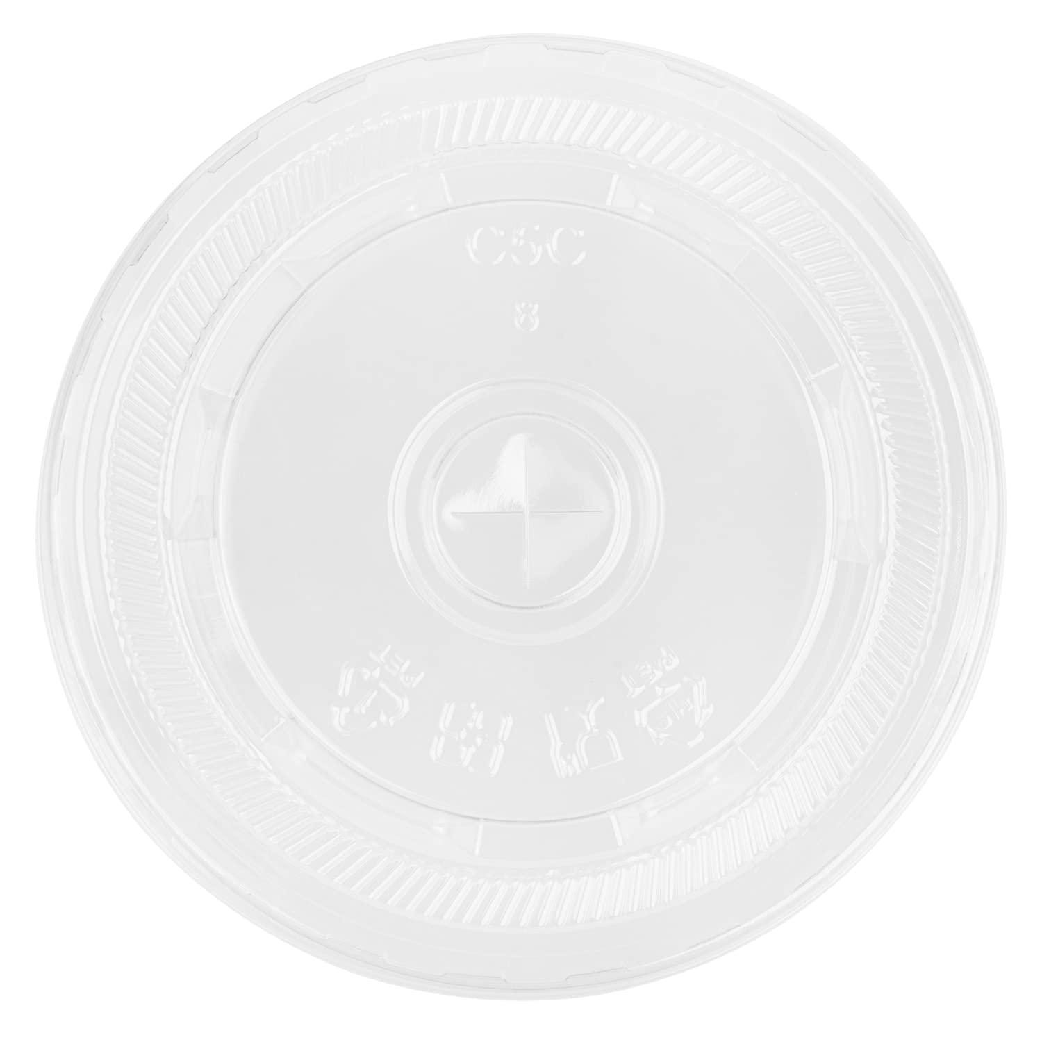 2,000 Count Flat PET Lids for 95mm Cups