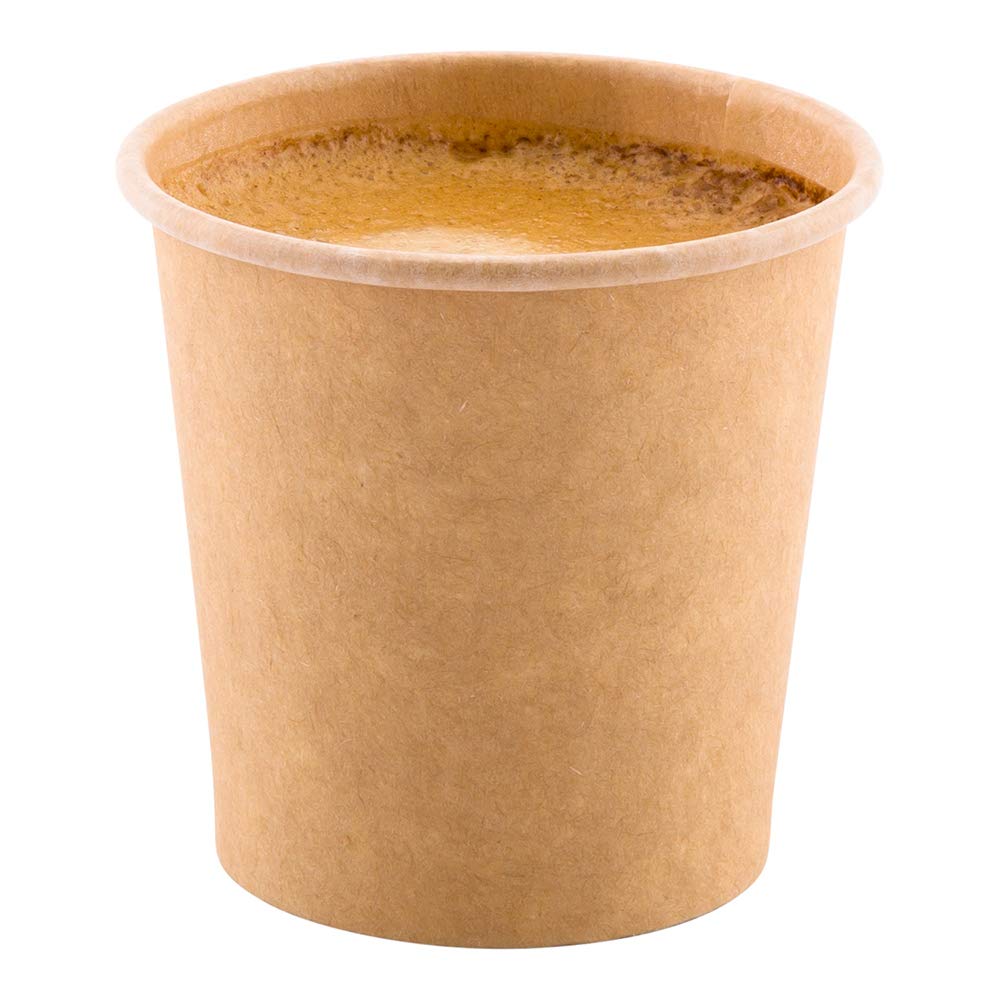 Eco-Friendly Paper Cups for Coffee, 50 Pack - No Dyes, Recyclable & Leakproof - For Restaurants