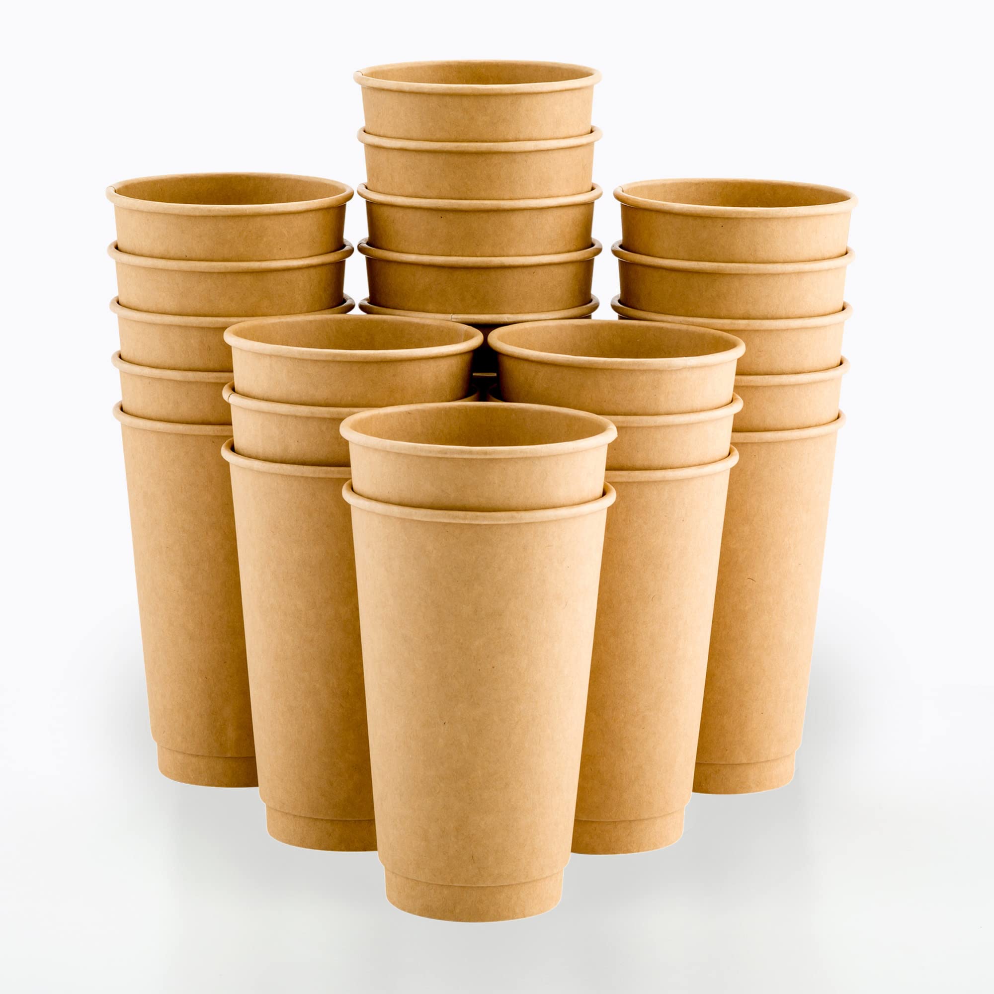 Restaurantware Double Wall Insulated 16 Ounce Coffee Cups - Lids Sold Separately