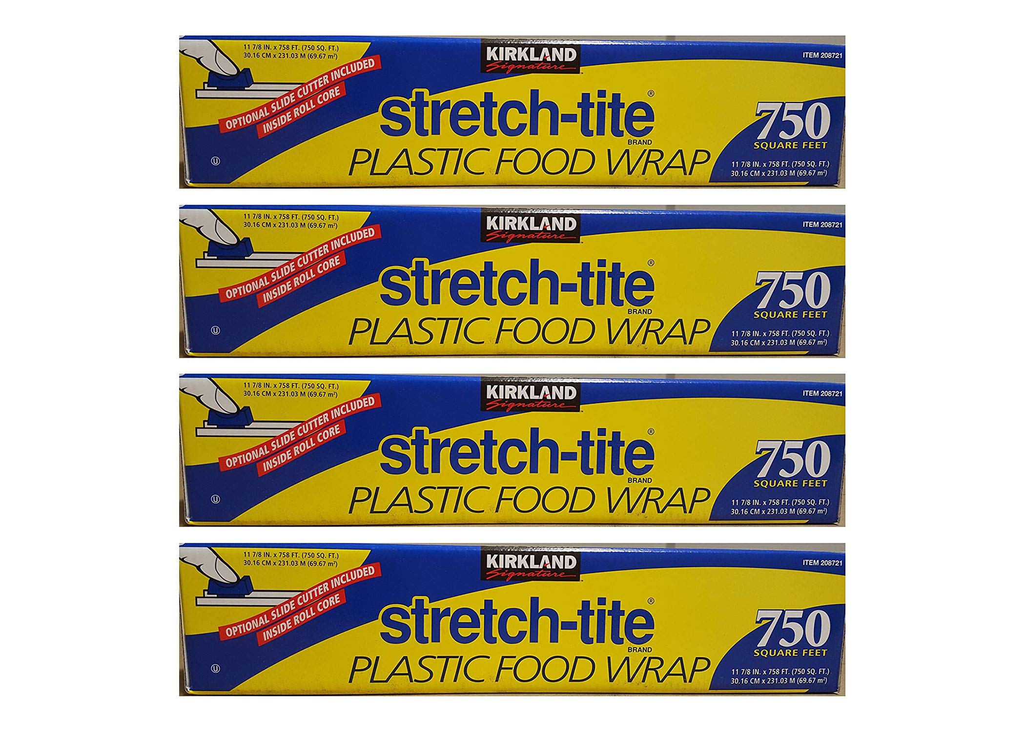 KIRKLAND Signature Stretch Wrap 750 SQ. FT., 11.75" Pack of 4